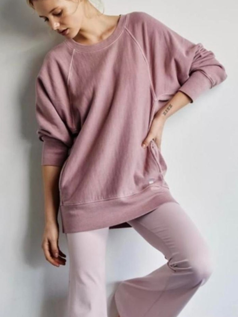 FP Movement by Free People Dusty Rose Crewneck Sweatshirt